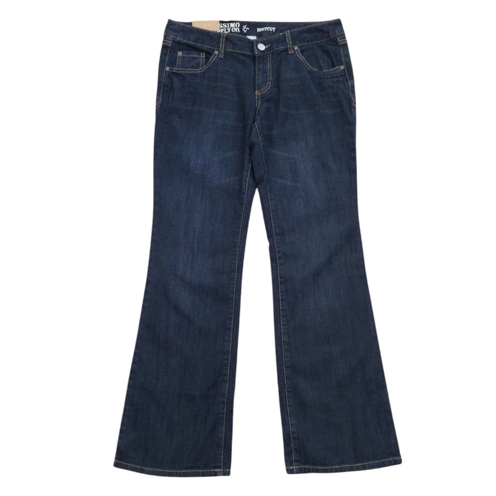 Mossimo Supply Co. Women's Lowest Waist Straight Bootcut Jeans Size 11 Short NEW